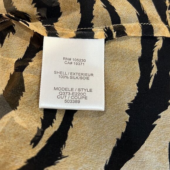 NWT Equipment Velvet Collar Tank Button-down Top size L - Picture 7 of 9